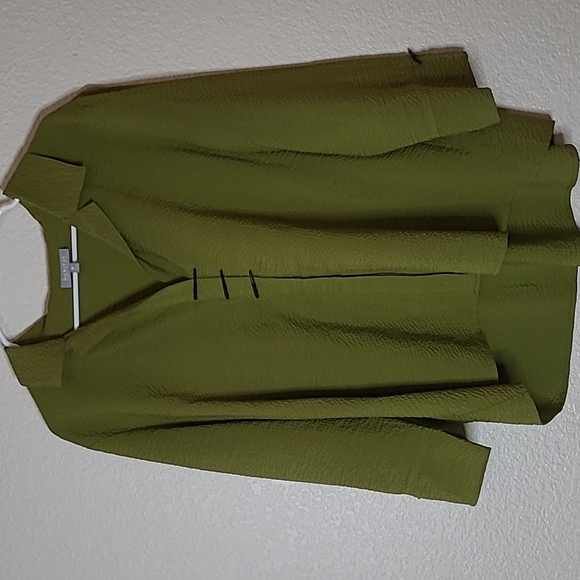Habitat Tops Habitat Xl Green Half Button Up Blouse Poshmark